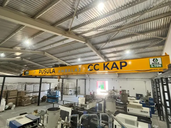 Pusula Ambalaj - CC Kap - Çift Kirişli Gezer Köprülü Vinç projesi